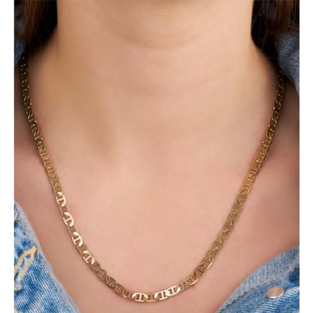 Gold-Plated Loose Mariner Chain Necklace